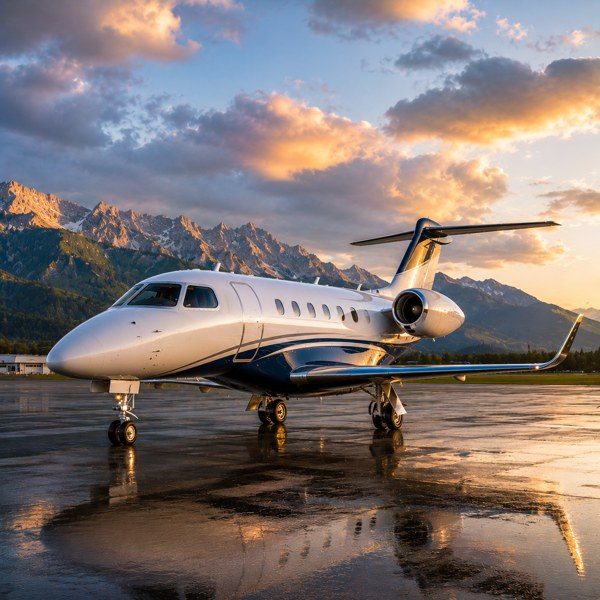Private charter jet