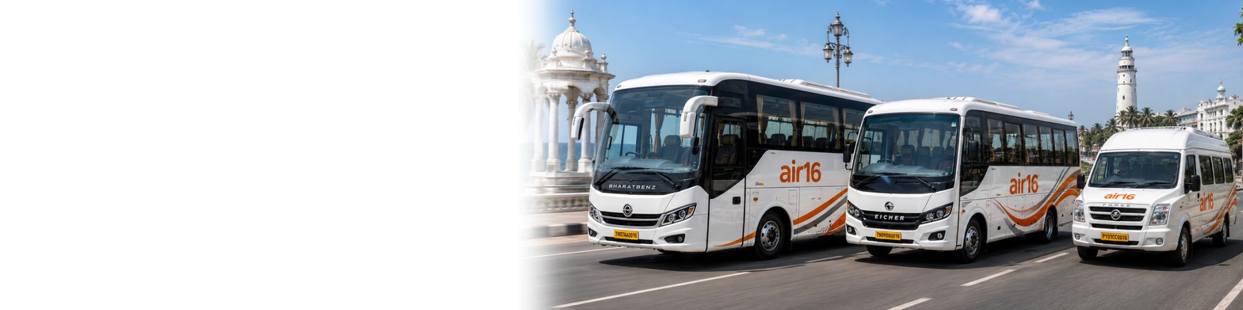 air16 land fleet — buses and coaches